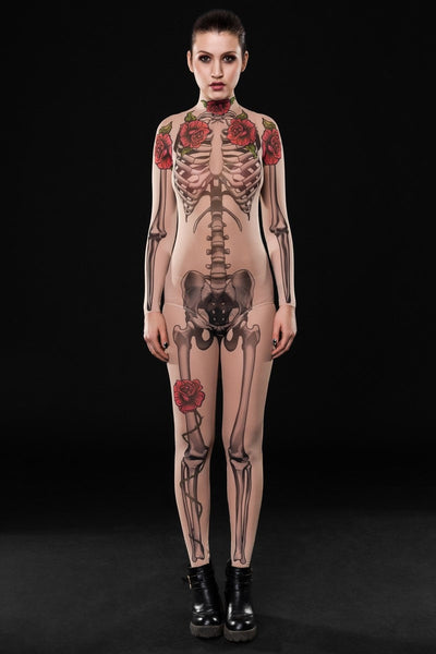 TATTOO SKELETON Bodysuit & Leggings SET