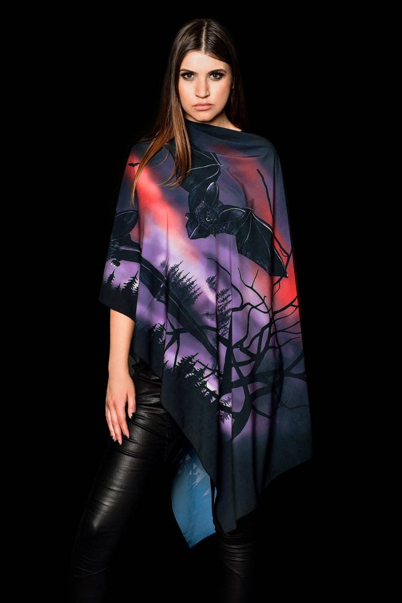 CASTLE & BATS Chiffon Shawl