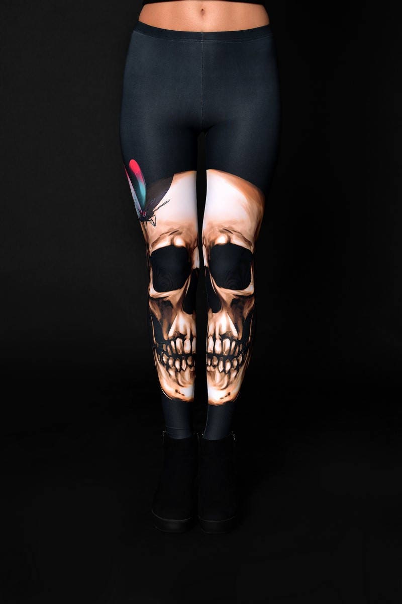 SKULL & BUTTERFLIES Leggings