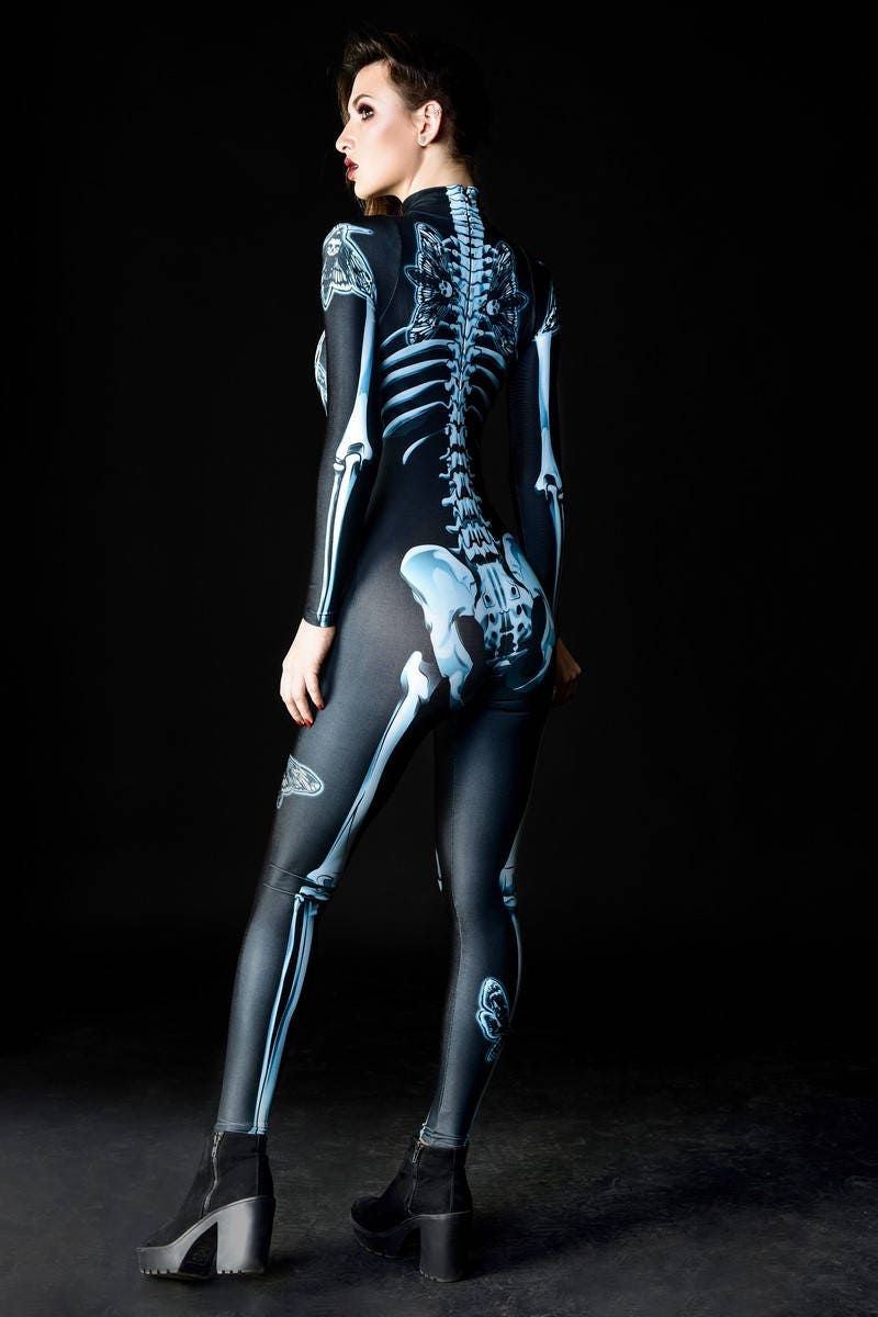 DARK SKELETON Halloween Costume