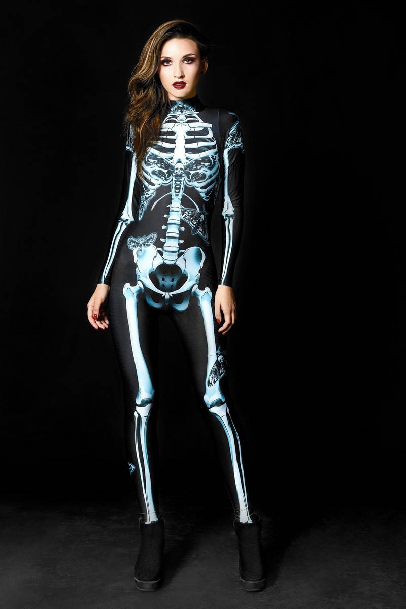 DARK SKELETON Halloween Costume