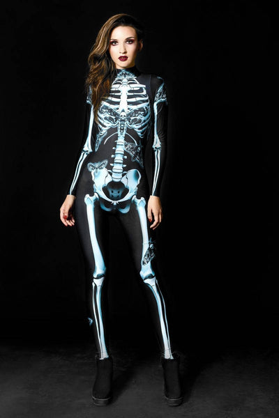 DARK SKELETON Halloween Costume