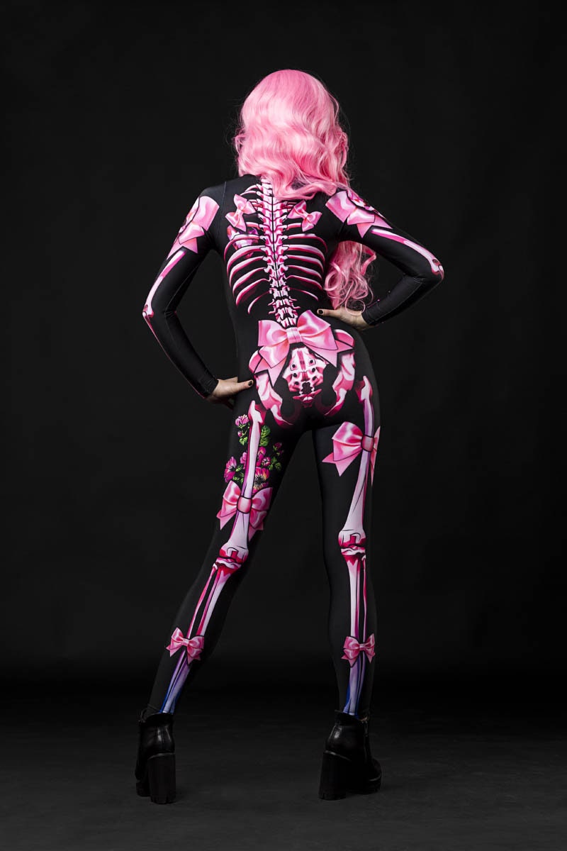 Pink SUGARSKULL SKELETON Costume for Women - Style Solo or Set