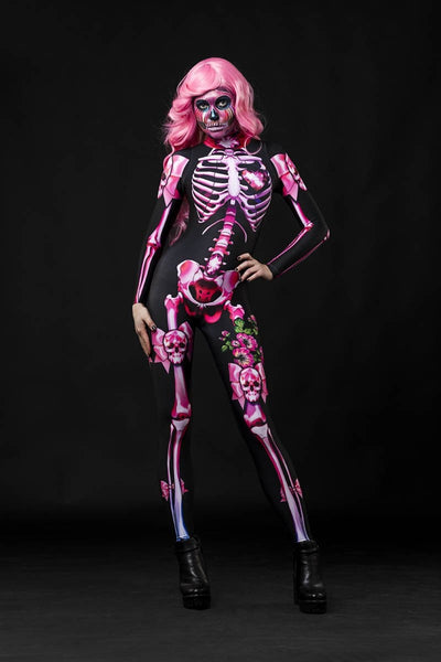 Pink SUGARSKULL SKELETON Costume for Women - Style Solo or Set