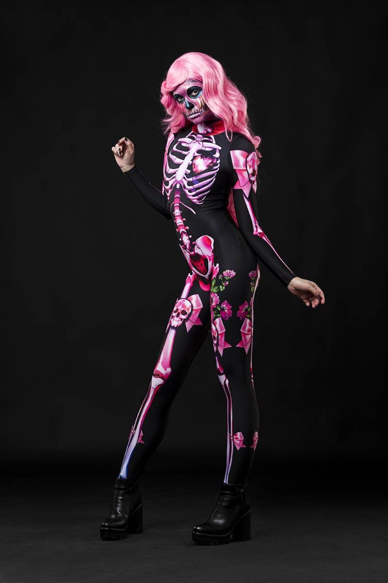 Pink SUGARSKULL SKELETON Costume for Women - Style Solo or Set