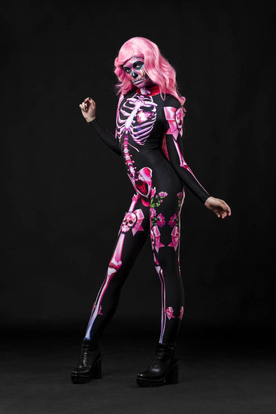 Pink SUGARSKULL SKELETON Costume for Women - Style Solo or Set