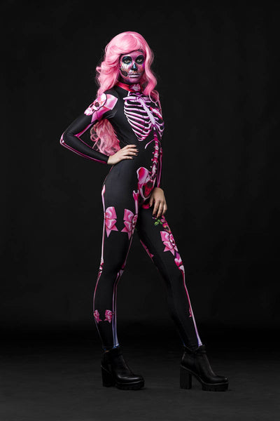 Pink SUGARSKULL SKELETON Costume for Women - Style Solo or Set
