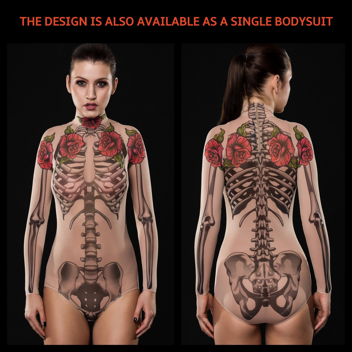 TATTOO SKELETON Bodysuit & Leggings SET