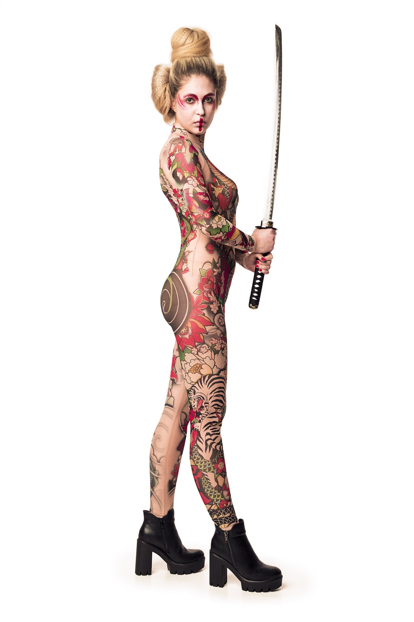 YAKUZA STYLE Tattoo Catsuit for Women