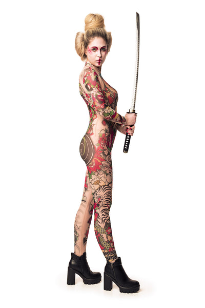 YAKUZA STYLE Tattoo Catsuit for Women