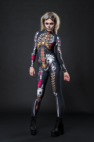 STEAMPUNK SKELETON Costume for Women