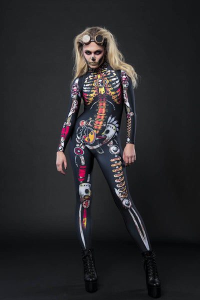 STEAMPUNK SKELETON Costume for Women