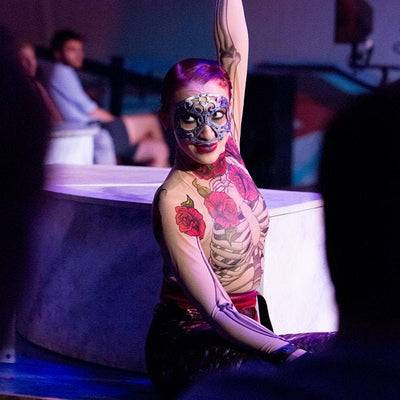 TATTOO SKELETON Bodysuit & Leggings SET