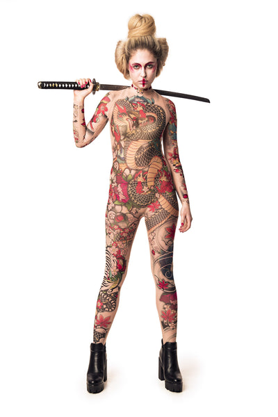YAKUZA STYLE Tattoo Catsuit for Women