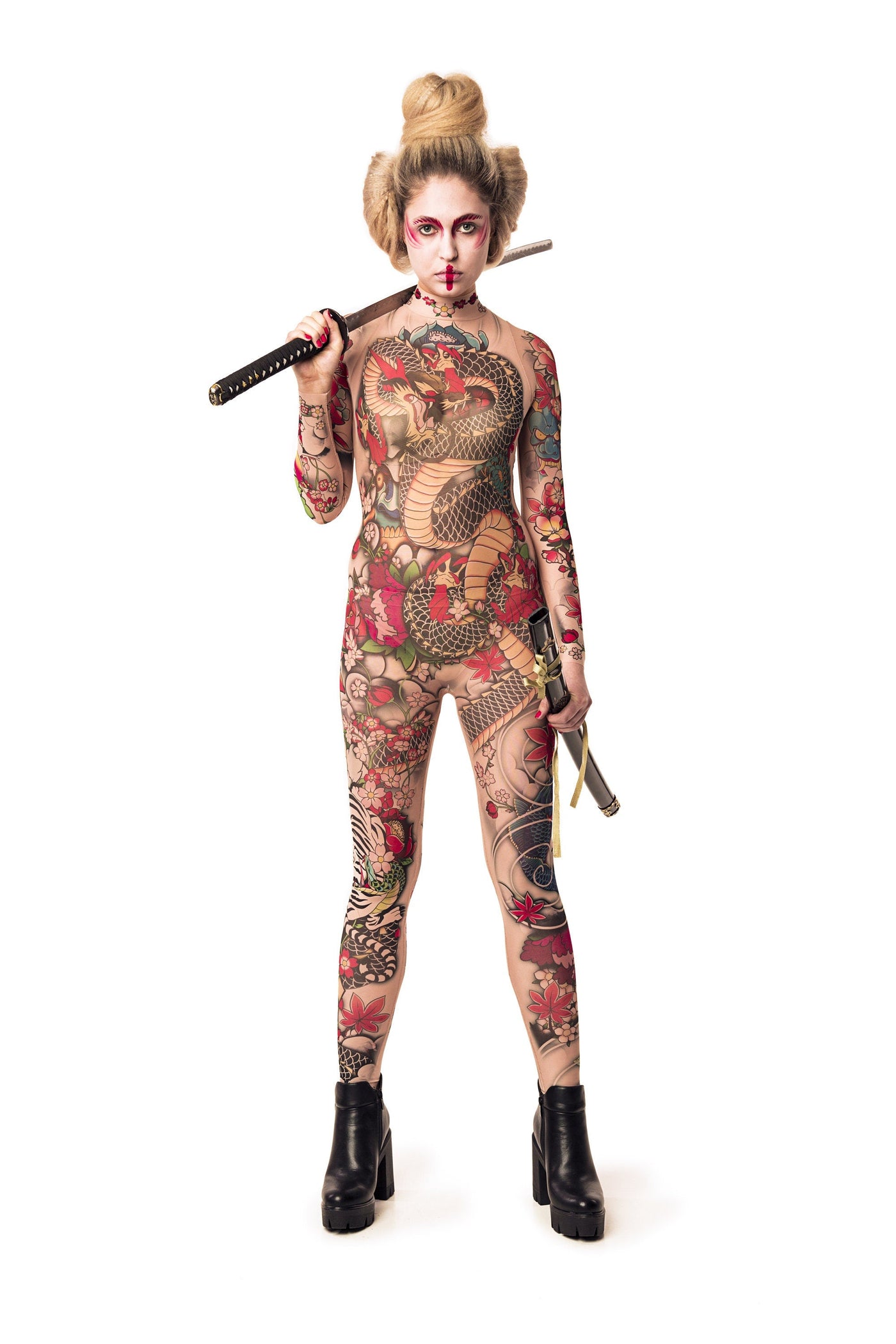 YAKUZA STYLE Tattoo Catsuit for Women