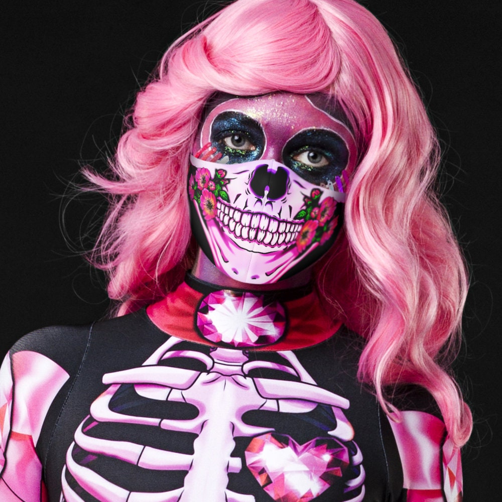 Pink SUGARSKULL SKELETON Costume for Women - Style Solo or Set