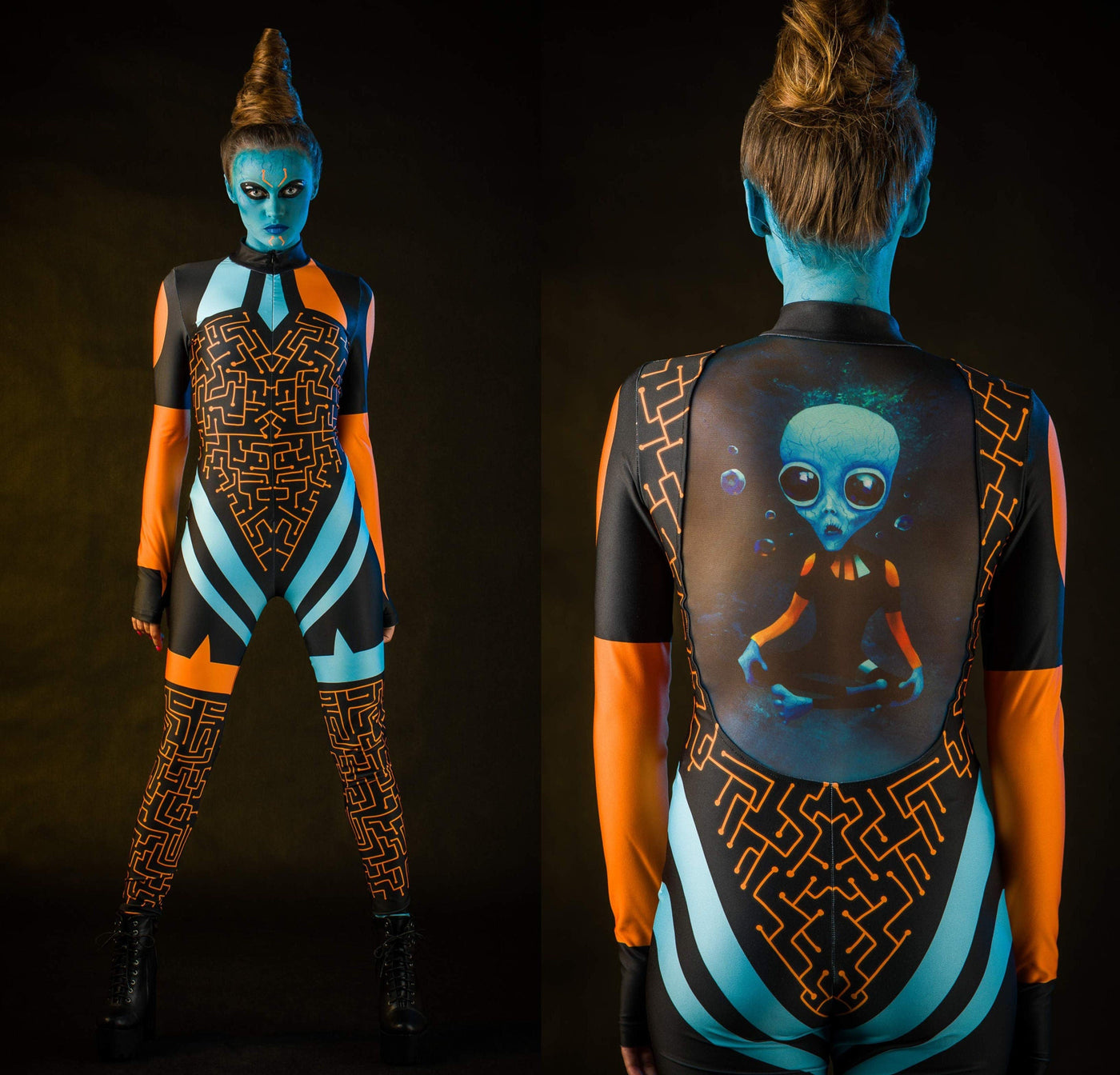 BLUE ALIEN Costume for Women