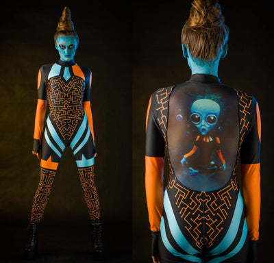 BLUE ALIEN Costume for Women