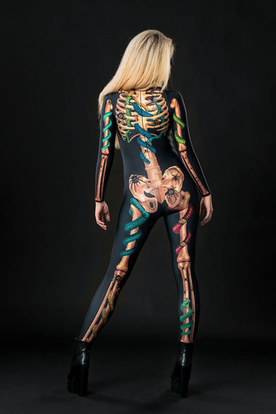 SNAKES & SPIDERS SKELETON Costume for Women