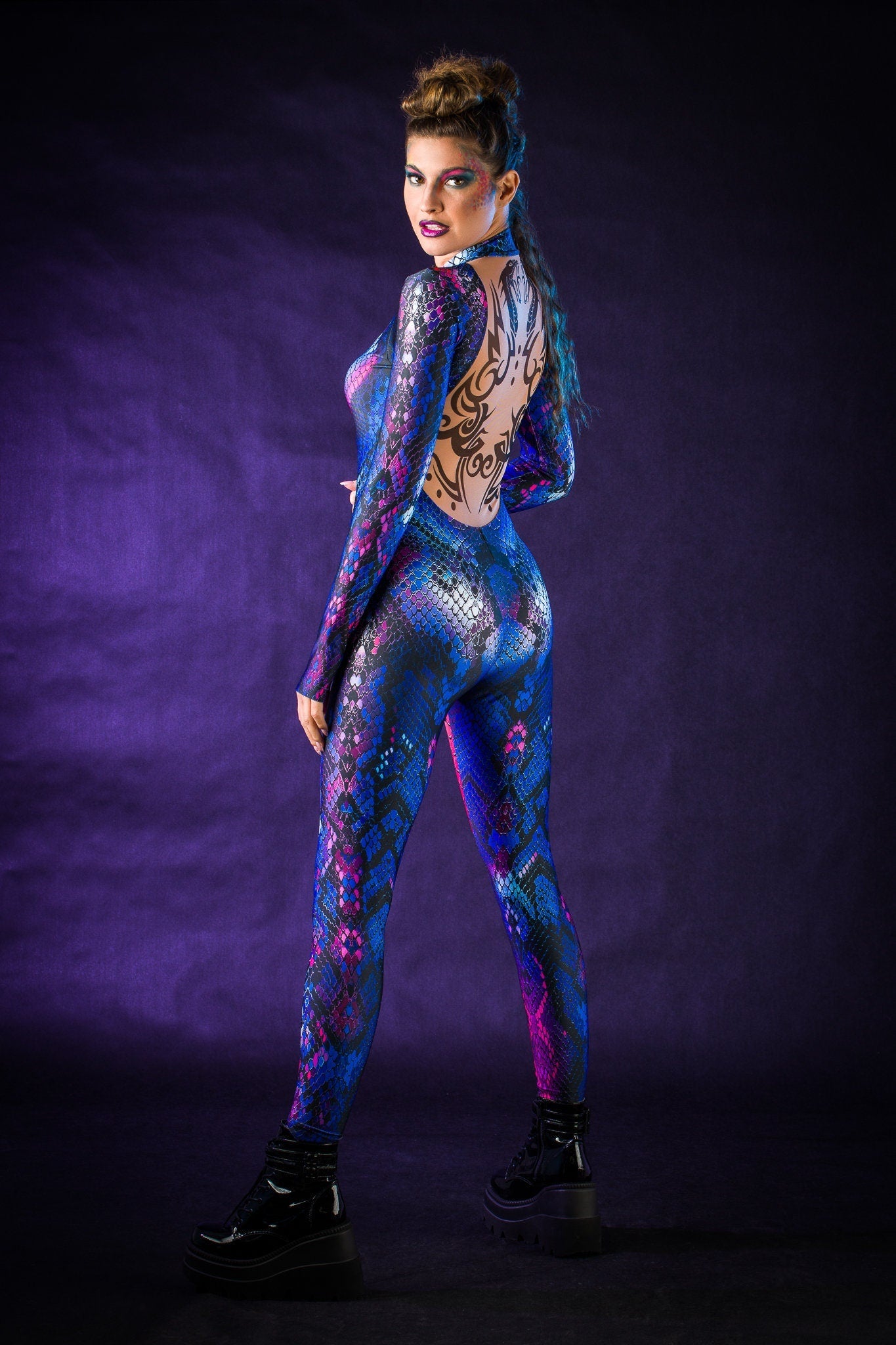 BLUE SNAKE Costume for Women