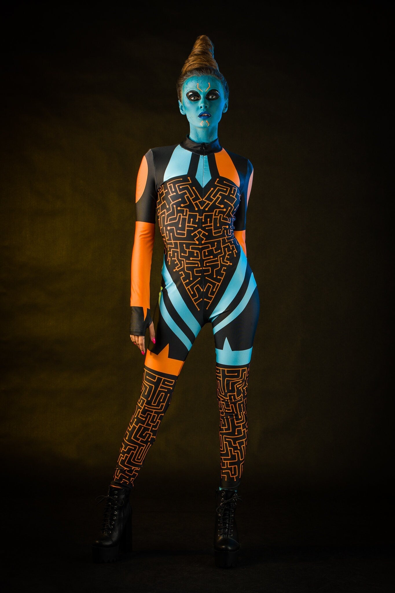 BLUE ALIEN Costume for Women