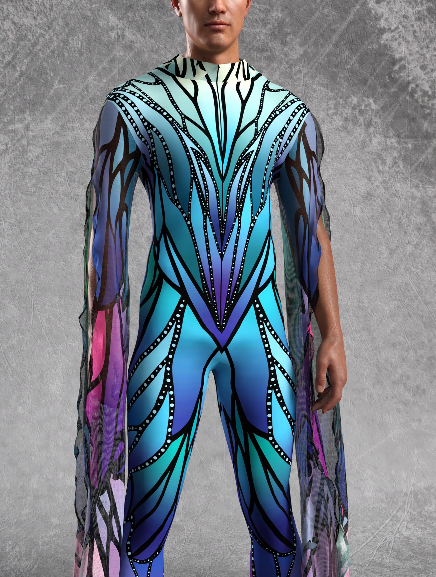 Azure Elemental Male Winged Costume