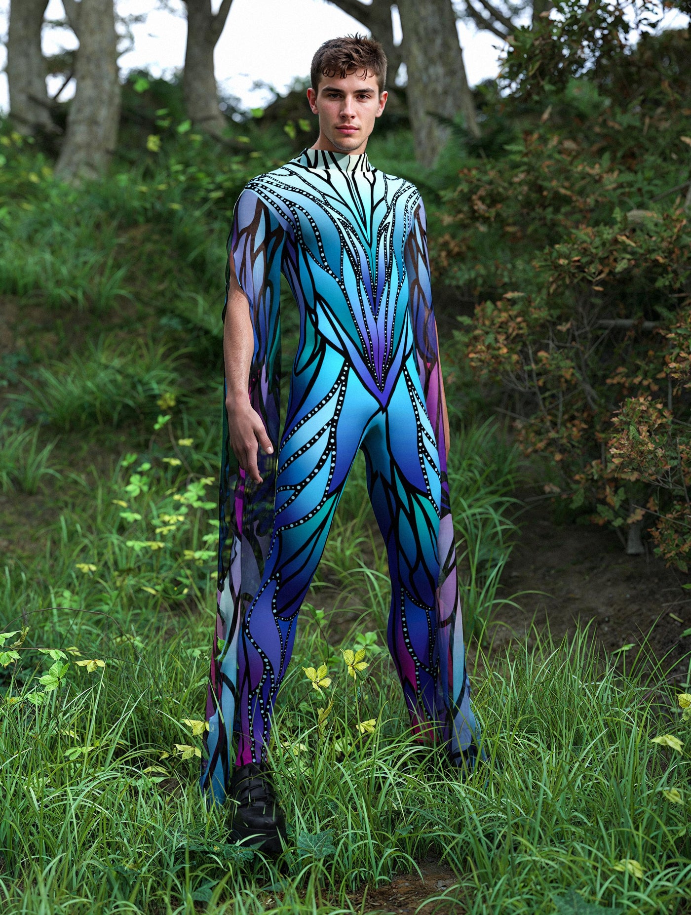 Azure Elemental Male Winged Costume