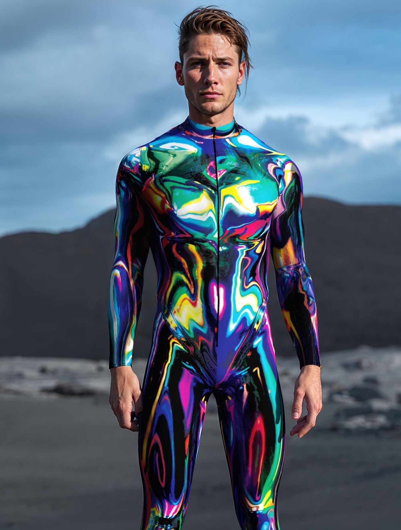 Chrome Delight Male Costume