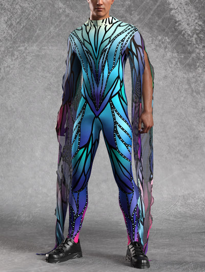 Azure Elemental Male Winged Costume
