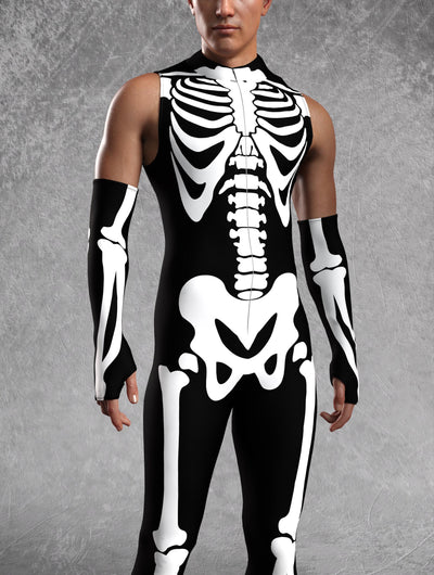 BnW Bossy Skeleton Male Sleeveless Costume