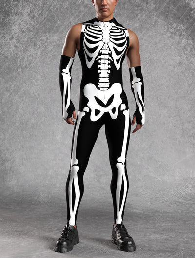 BnW Bossy Skeleton Male Sleeveless Costume