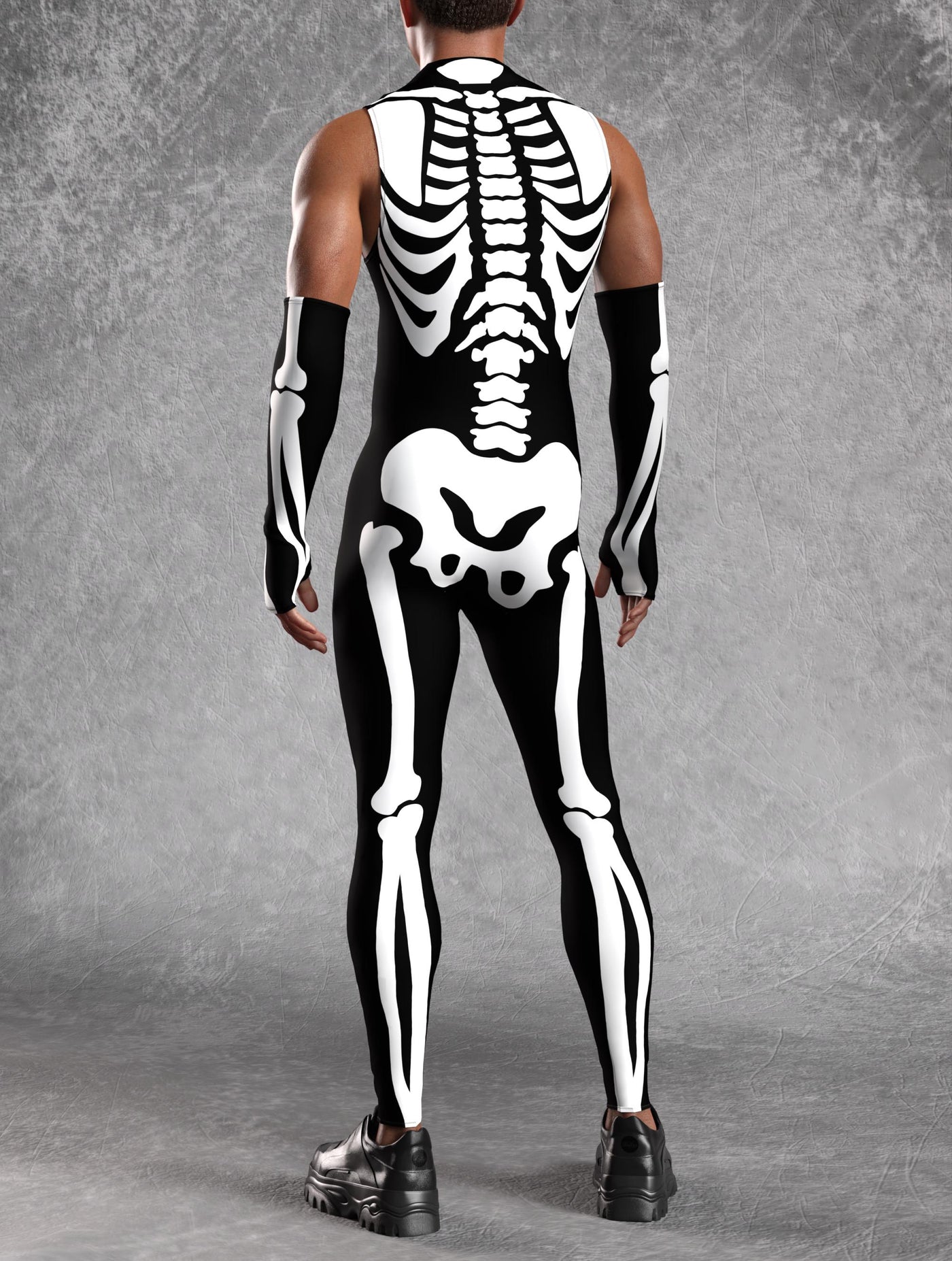 BnW Bossy Skeleton Male Sleeveless Costume