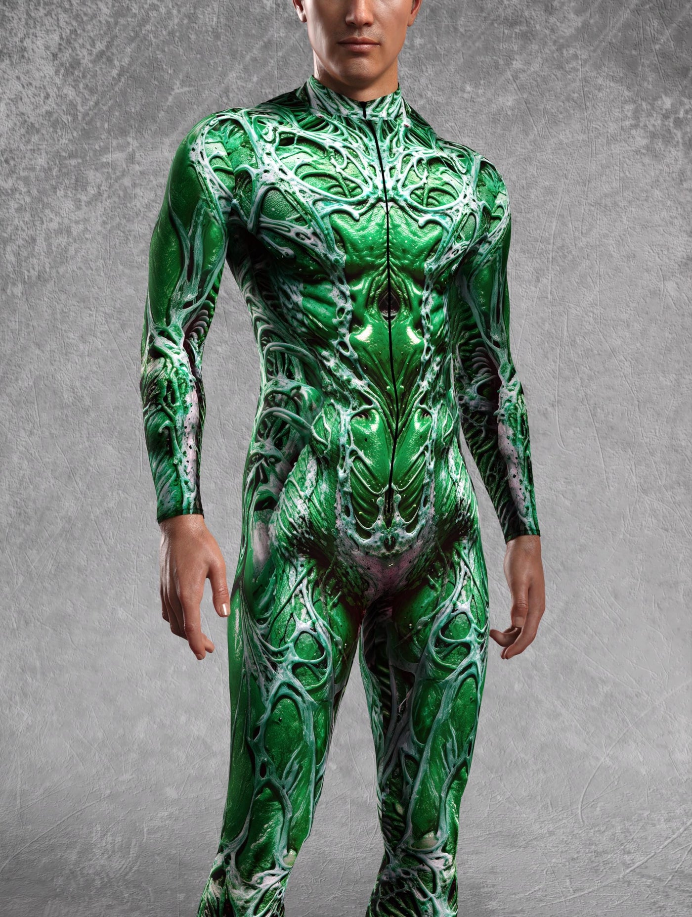 Nein Green Izrod Male Costume