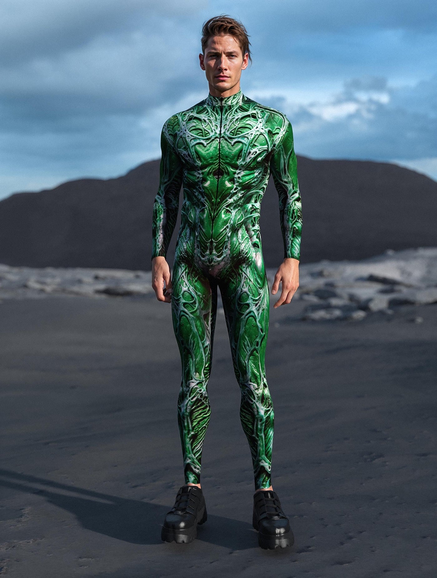 Nein Green Izrod Male Costume