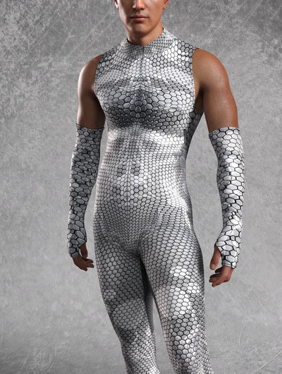 Myriad Walker Silver Male Sleeveless Costume