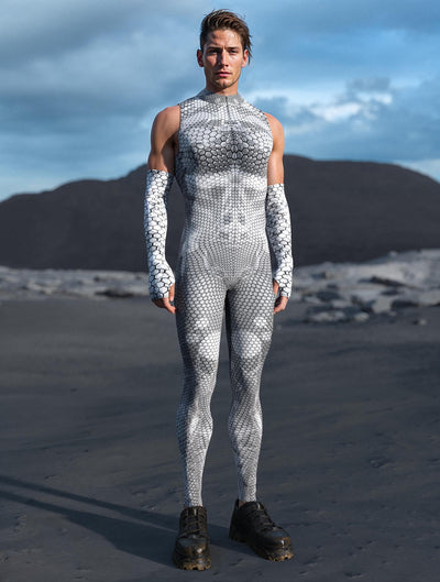 Myriad Walker Silver Male Sleeveless Costume