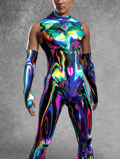 Chrome Delight Male Sleeveless Costume