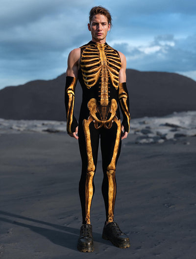 Dirty Candy Skeleton Male Sleeveless Costume