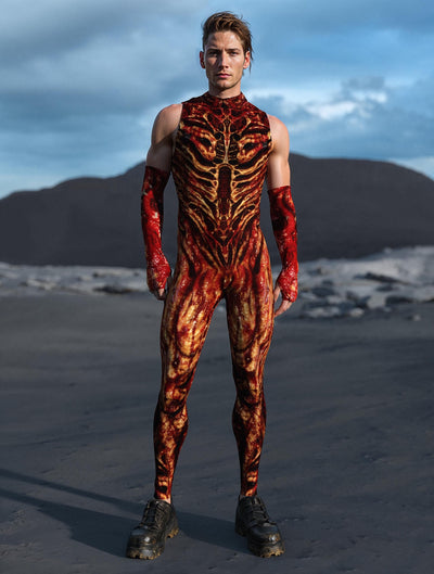 Blood Zombie Male Sleeveless Costume