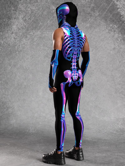 Shifty Skeleton Male Sleeveless Costume