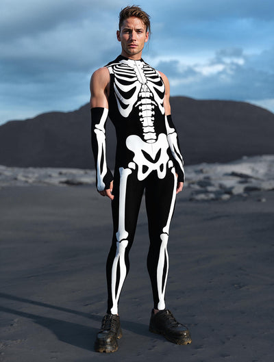 BnW Bossy Skeleton Male Sleeveless Costume