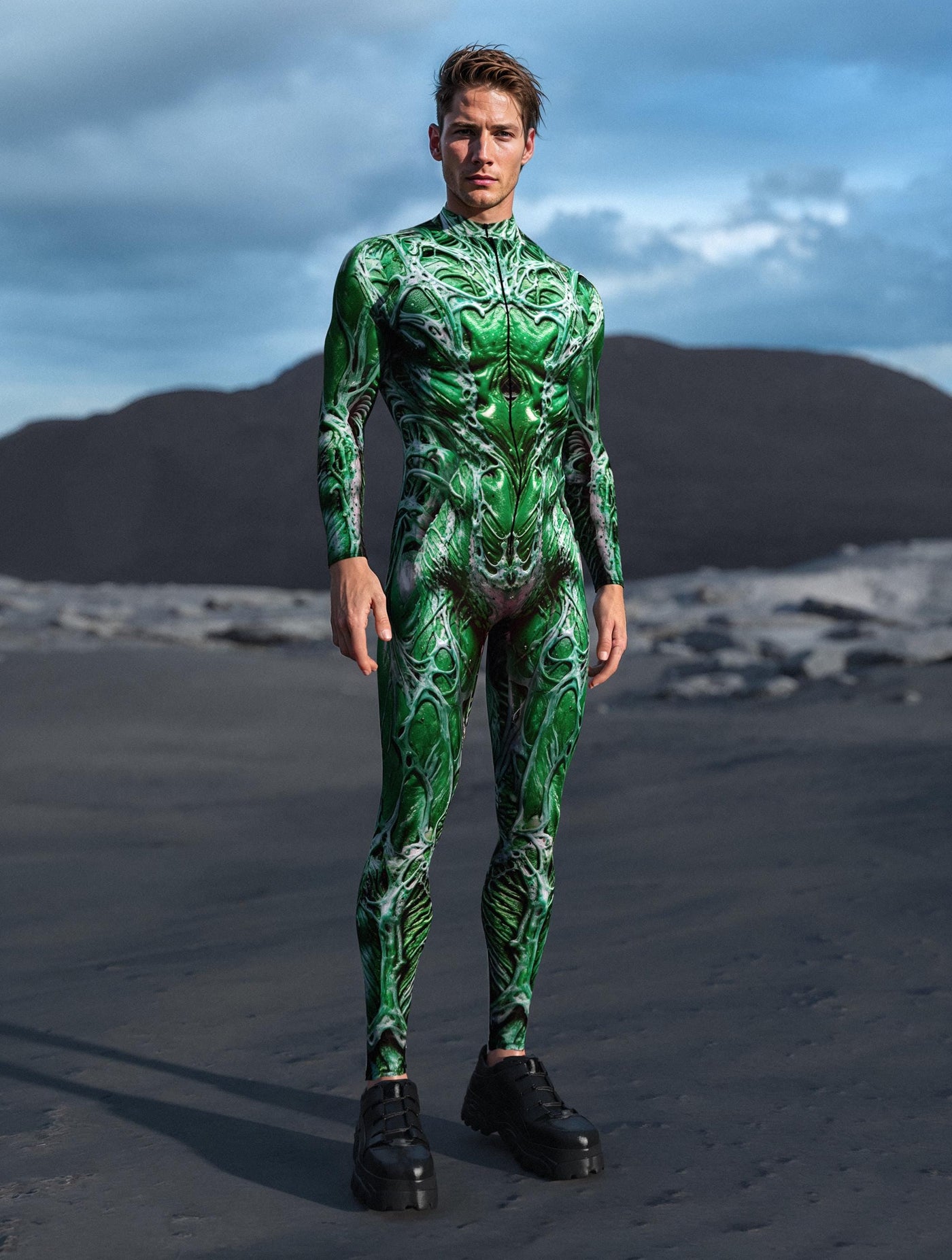 Nein Green Izrod Male Costume