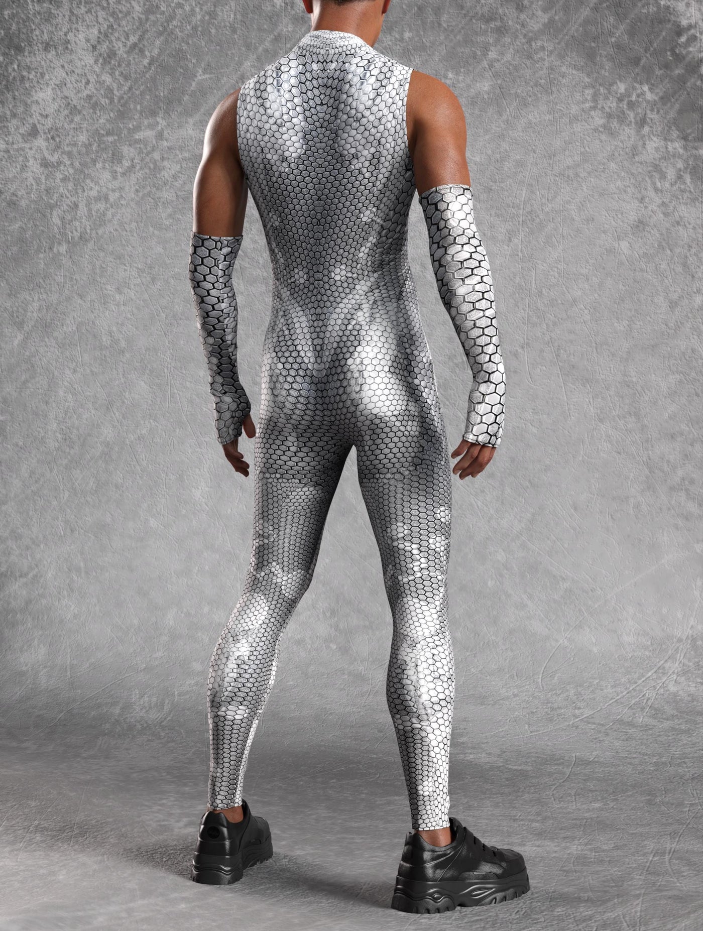 Myriad Walker Silver Male Sleeveless Costume