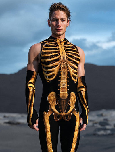 Dirty Candy Skeleton Male Sleeveless Costume