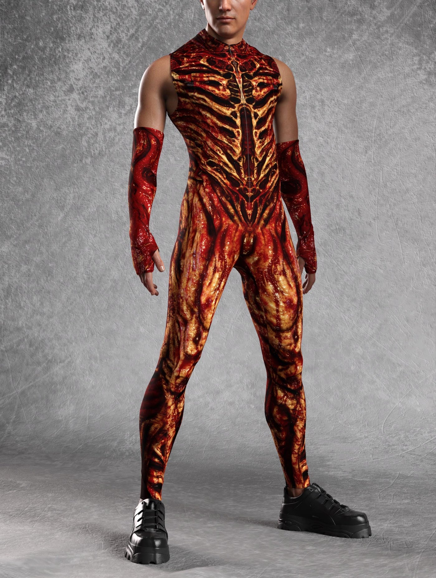 Blood Zombie Male Sleeveless Costume