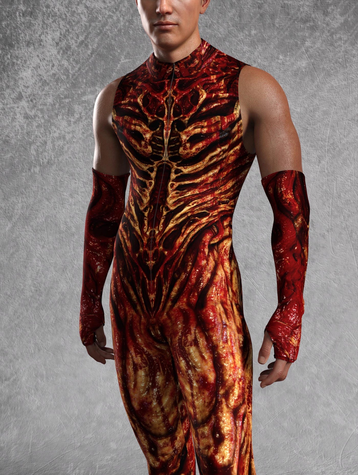 Blood Zombie Male Sleeveless Costume