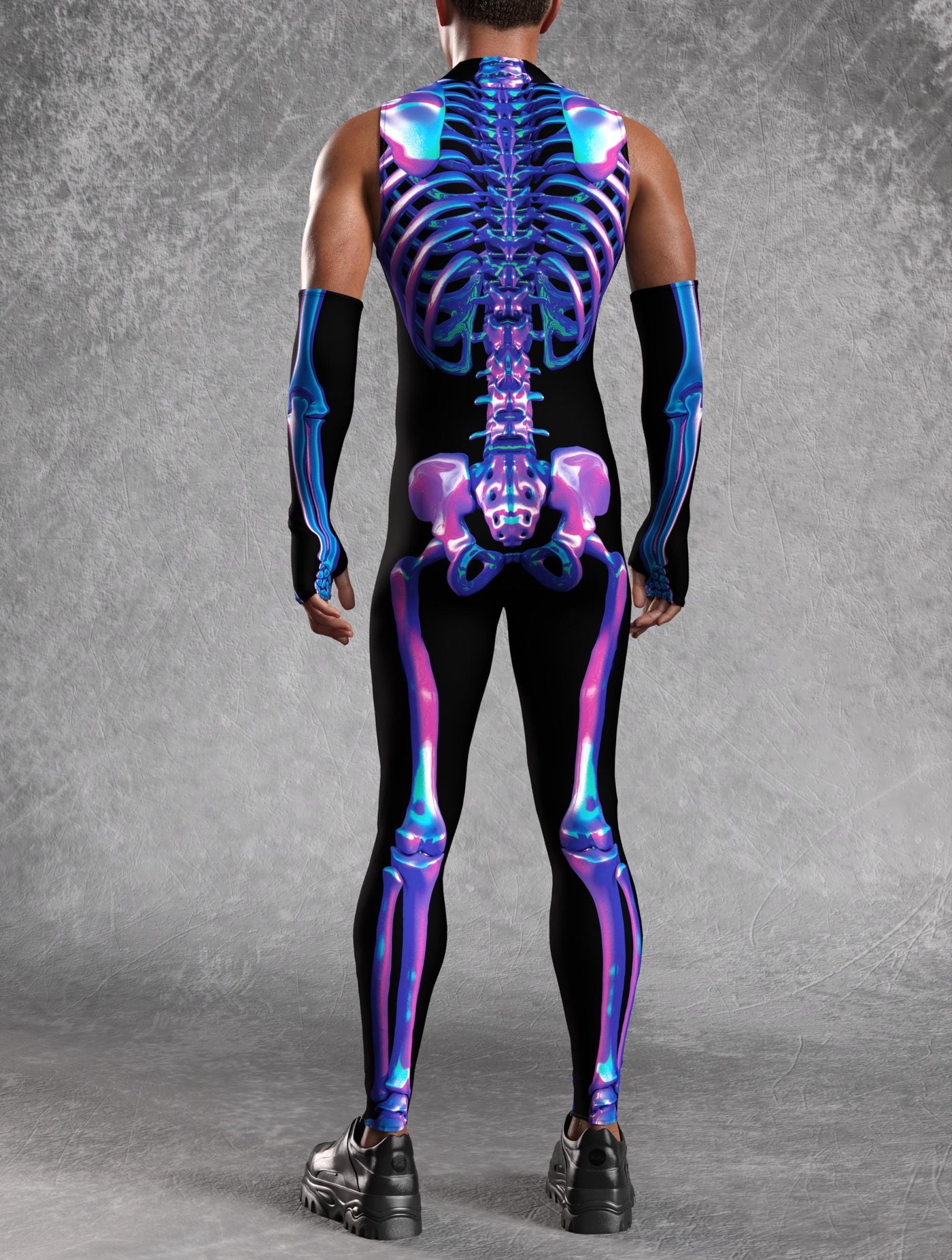 Shifty Skeleton Male Sleeveless Costume