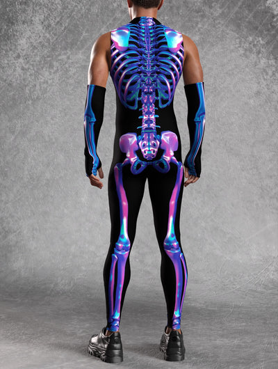 Shifty Skeleton Male Sleeveless Costume