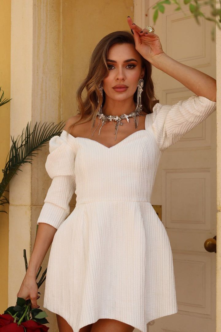 Dress Hexa Eleganza Bianca - Celestia Couture