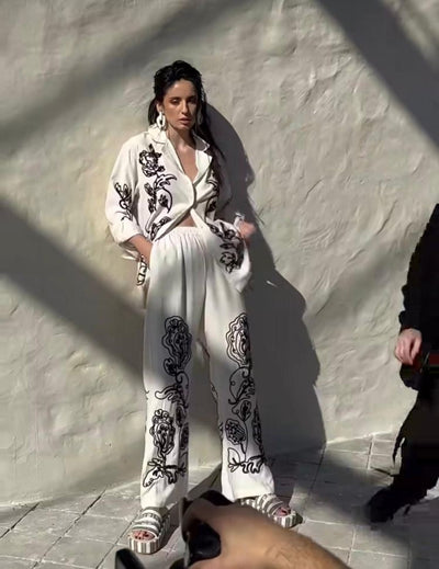 Gina Printed Coord Set - Celestial Couture